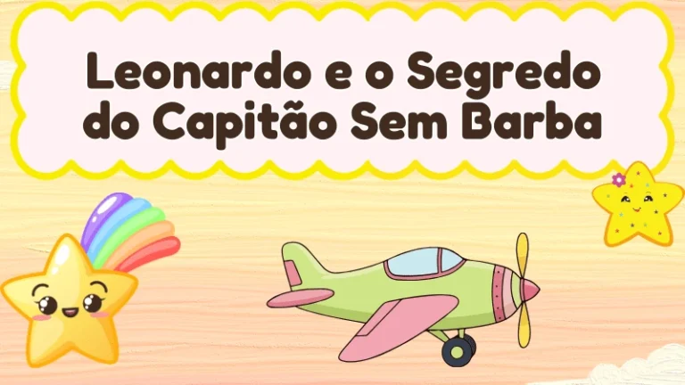 Capa da história infantil Leonardo e o Segredo do Capitão Sem Barba