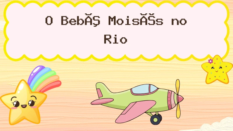 Capa da história infantil O Bebê Moisés no Rio