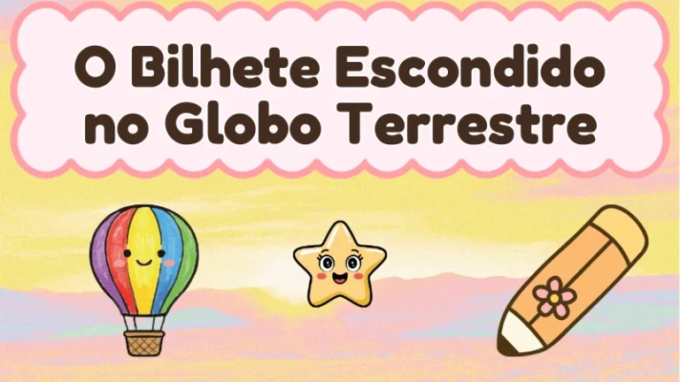 Capa da história infantil O Bilhete Escondido no Globo Terrestre