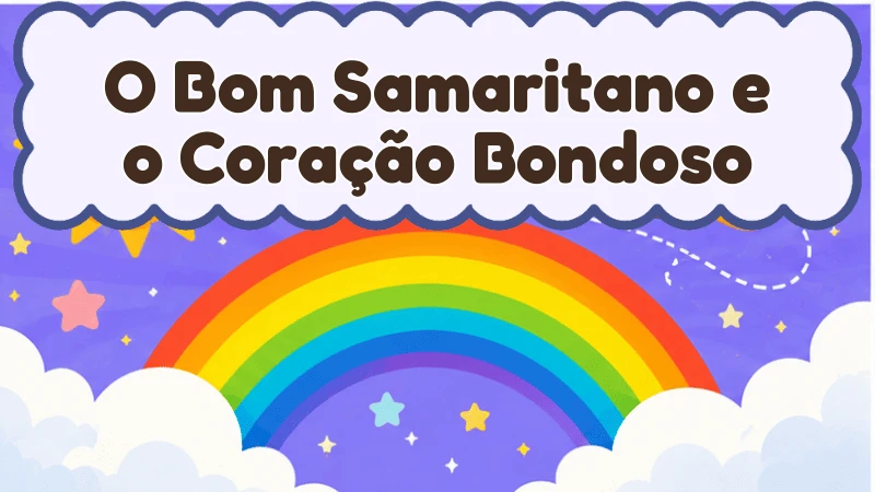 Capa da história infantil O Bom Samaritano e o Coração Bondoso