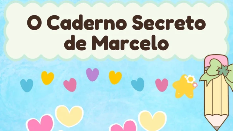 Capa da história infantil O Caderno Secreto de Marcelo