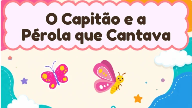 Capa da história infantil O Capitão e a Pérola que Cantava
