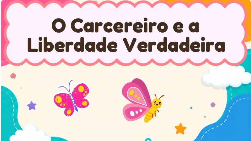 Capa da história infantil O Carcereiro e a Liberdade Verdadeira