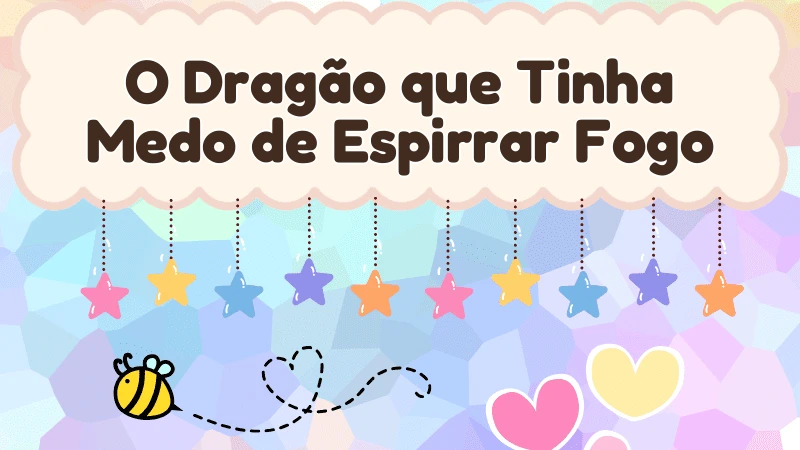Capa da história infantil O Dragão que Tinha Medo de Espirrar Fogo