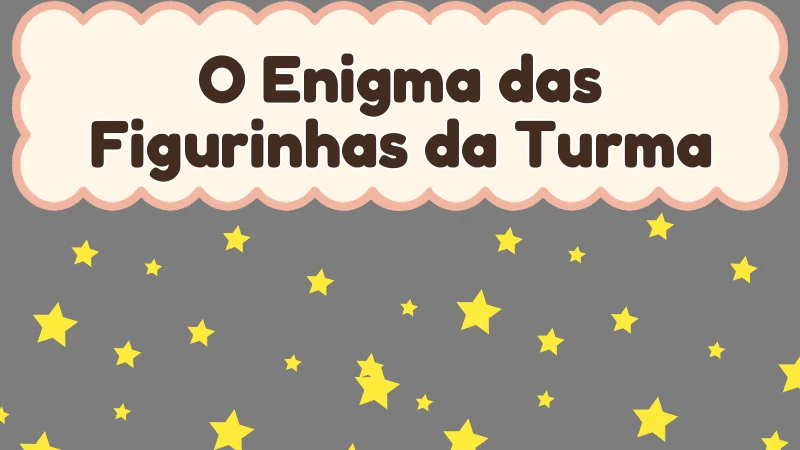 Capa da história infantil O Enigma das Figurinhas da Turma