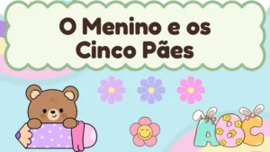 Capa da história infantil O Menino e os Cinco Pães