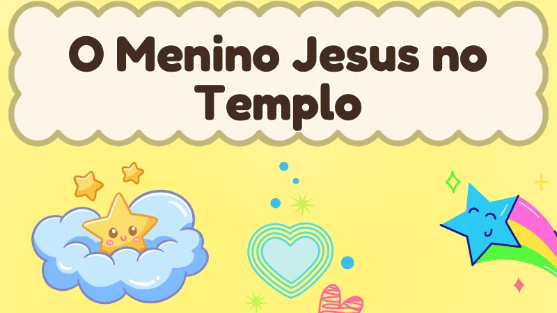 Capa da história infantil O Menino Jesus no Templo