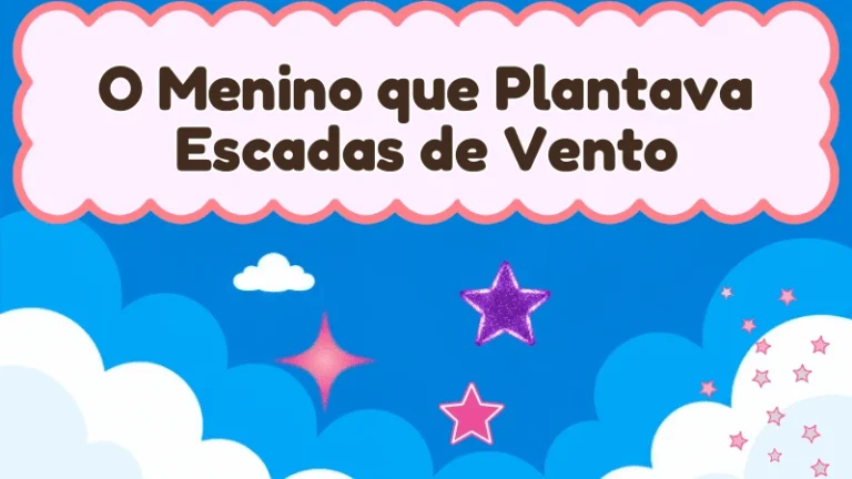 Capa da história infantil O Menino que Plantava Escadas de Vento
