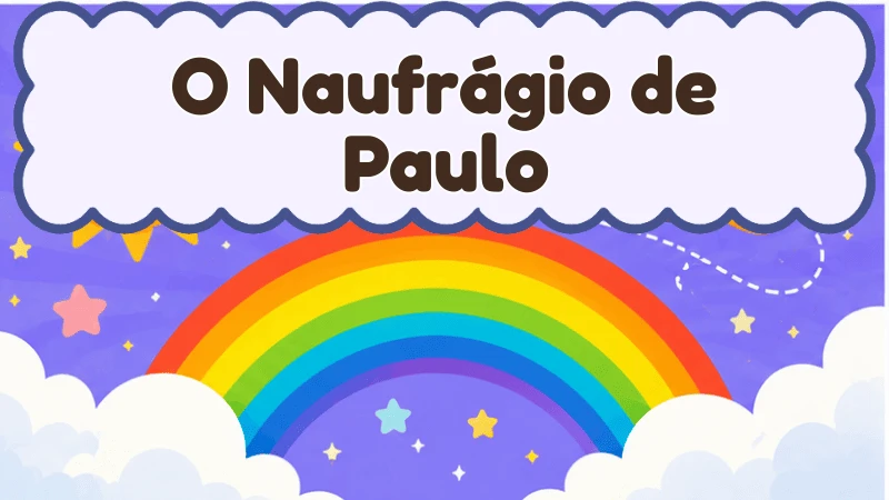 Capa da história infantil O Naufrágio de Paulo