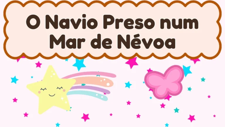 Capa da história infantil O Navio Preso num Mar de Névoa