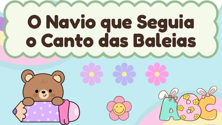 Capa da história infantil O Navio que Seguia o Canto das Baleias