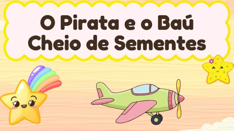 Capa da história infantil O Pirata e o Baú Cheio de Sementes