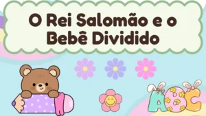 Capa da história infantil O Rei Salomão e o Bebê Dividido
