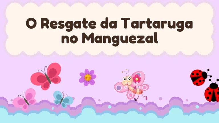 Capa da história infantil O Resgate da Tartaruga no Manguezal