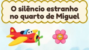 Capa da história infantil O silêncio estranho no quarto de Miguel