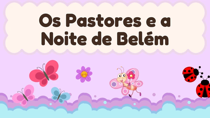 Capa da história infantil Os Pastores e a Noite de Belém