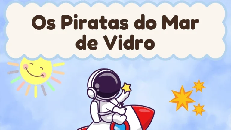 Capa da história infantil Os Piratas do Mar de Vidro