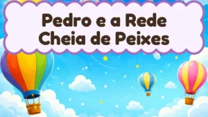 Capa da história infantil Pedro e a Rede Cheia de Peixes