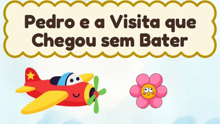 Capa da história infantil Pedro e a Visita que Chegou sem Bater