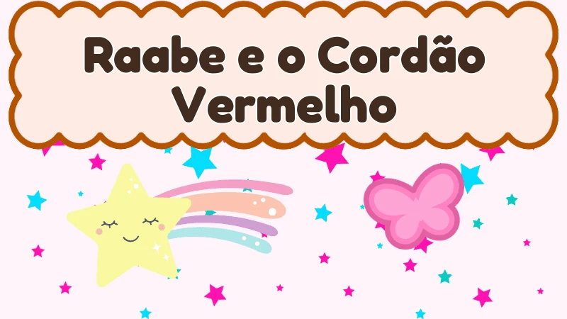 Capa da história infantil Raabe e o Cordão Vermelho