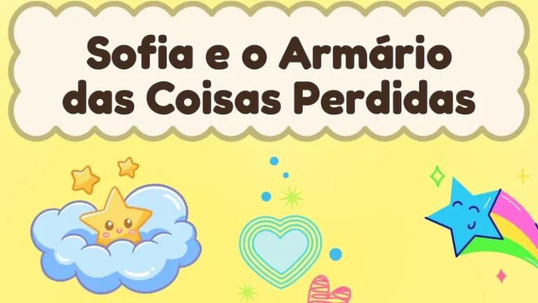 Capa da história infantil Sofia e o Armário das Coisas Perdidas